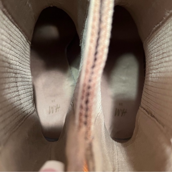 H&M HEELED CHELSEA BOOTS Tan Size 8 - Picture 11 of 11